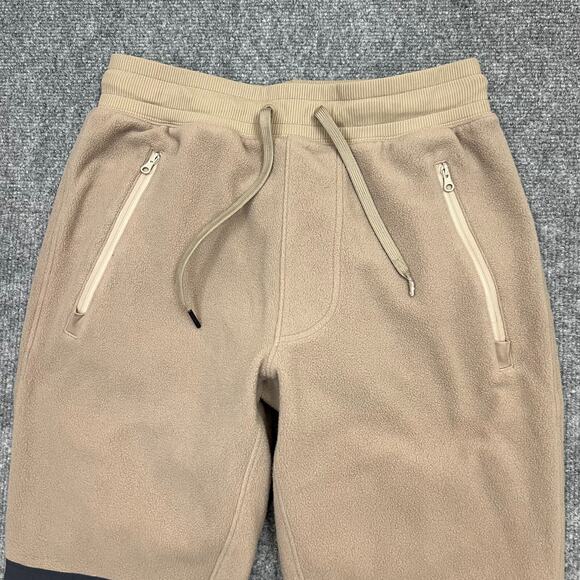 Alo Pants Womens Small Brown Logo Jogger Fleece Yoga High Rise Pocket Drawstring - Picture 5 of 12